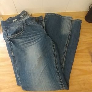 Destressed jeans